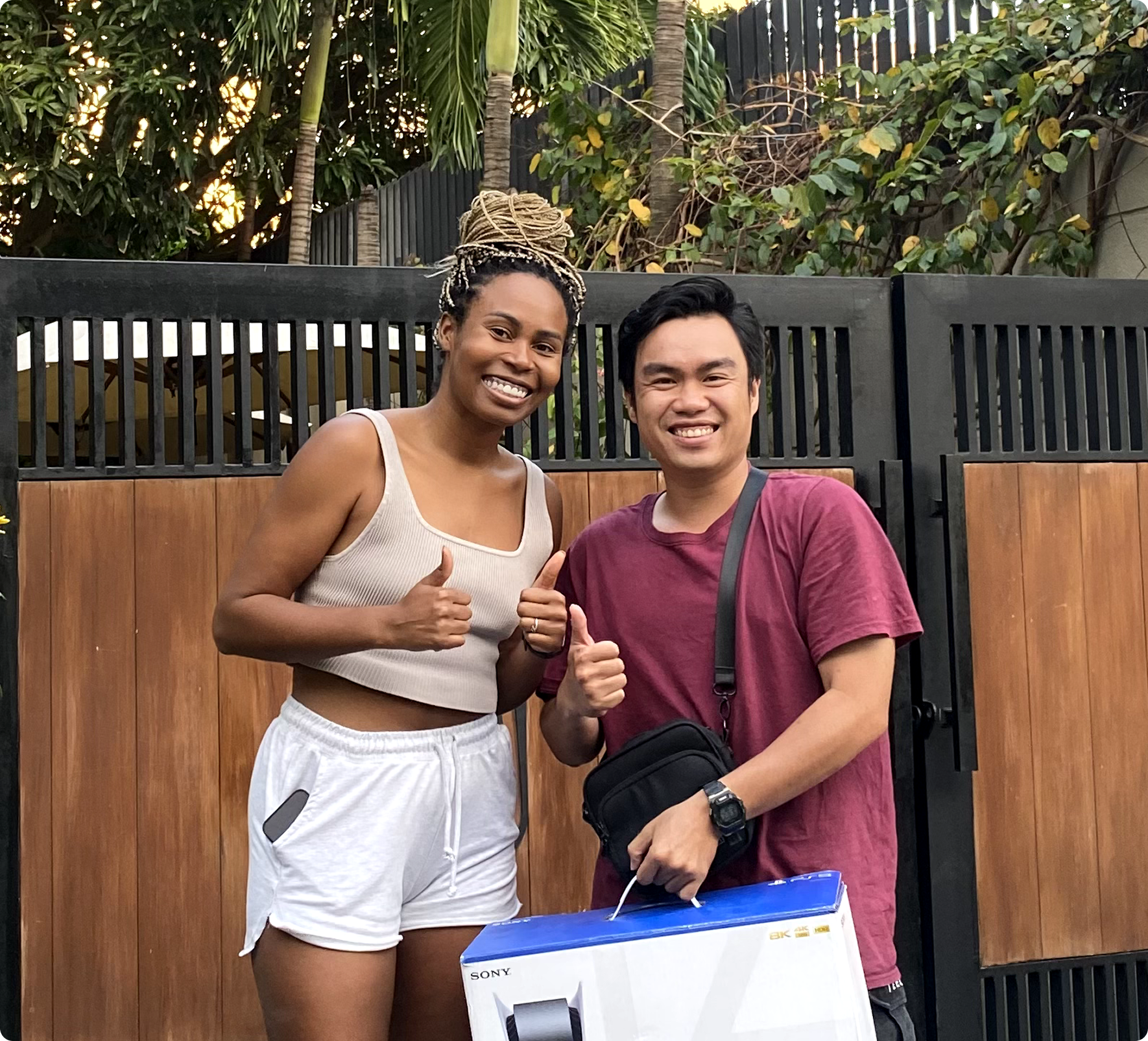 Happy customer with PS5 rental